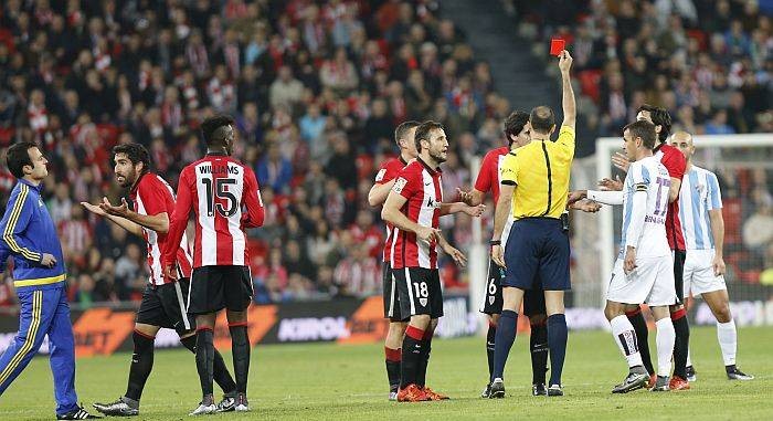Partido frío en San Mamés Expulsion de San José
