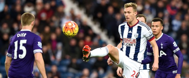Un empate bueno y malo Disputa de balón - Wet Brom vs Tottenham
