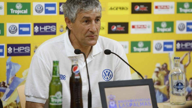 Quique Setién: "No renuncio a ganar el partido"