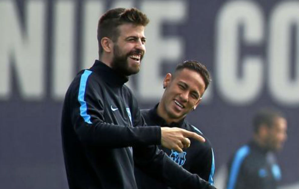 Piqué se ejercita con normalidad