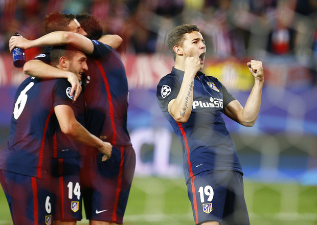 Jugadores del Atlético celebran un gol | Foto: clubatleticodemadrid.com