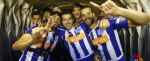 Celebración del ascenso Foto: laliga.es