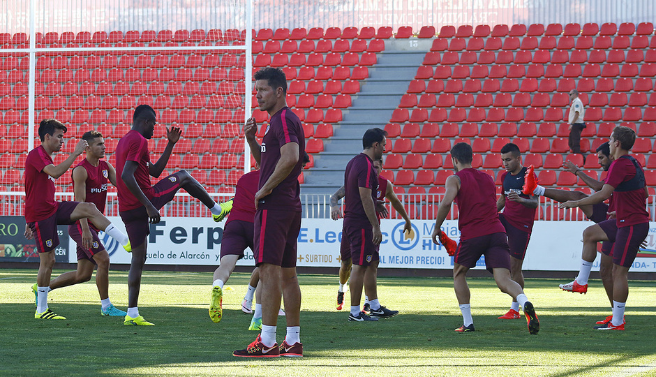 El Atlético continúa su preparación de cara al encuentro frente al Leganés