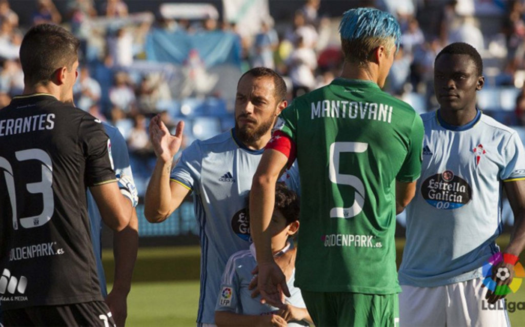 Mantovani lució un curioso peinado ante el Celta Foto: sport.es