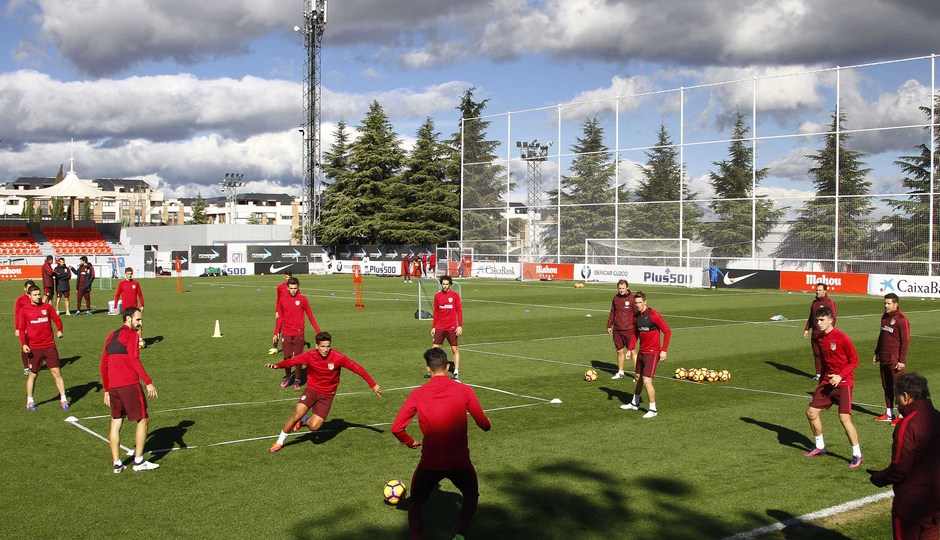 Cerci, ausencia en la sesión de entrenamiento