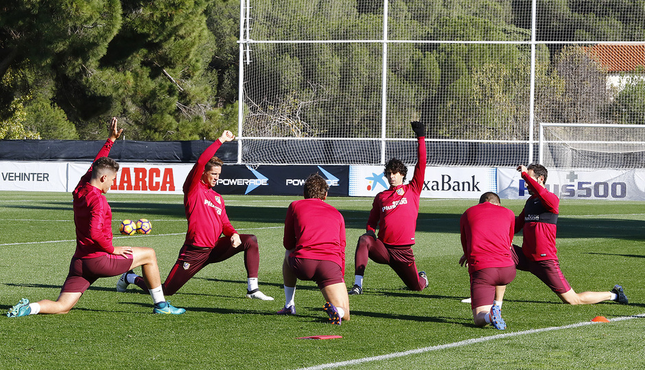 El Atlético de Madrid vuelve al trabajo con sólo siete jugadores