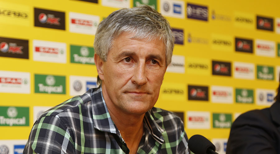 Setién: "Tienen jugadores que reaccionan muy rápido ante cualquier cosa"
