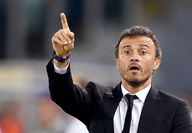 Luis Enrique: "El Atlético es un equipo muy trabajado" Luis Enrique, durante un partido