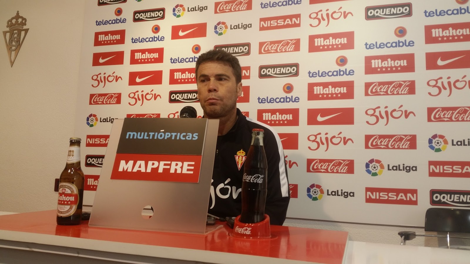 Rubi en rueda de prensa. |Foto: www.soysportinguista.com