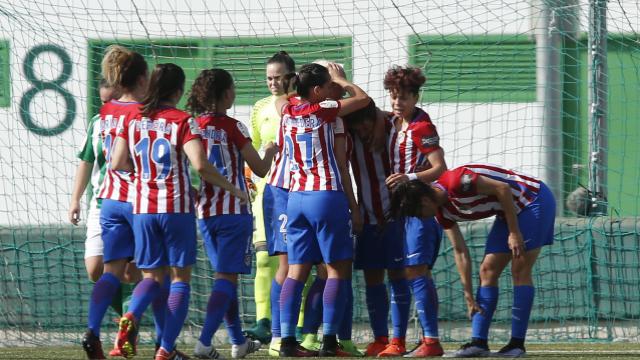 El Atlético Femenino sale vencedor en un igualado partido