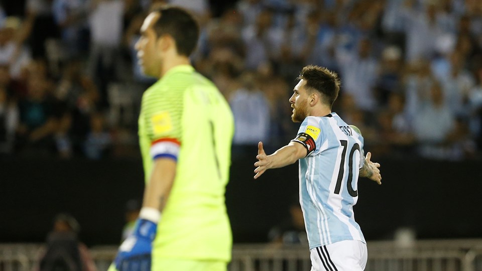 Messi celebrando un gol Messi celebrando un gol