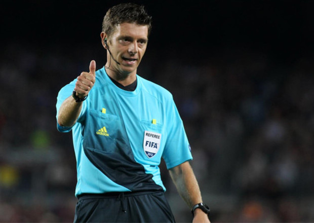 Gianluca Rocchi, árbitro encargado de dirigir el Leicester-Atlético