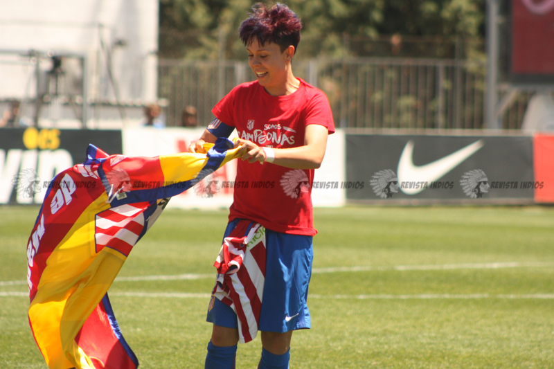 Amanda Sampedro: "Es un orgullo ver crecer al Atlético de Madrid"