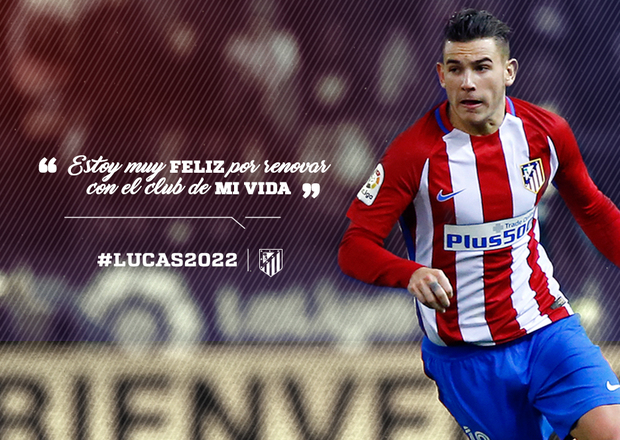 Lucas Hernández ha ampliado si vínculo con el Atlético de Madrid.