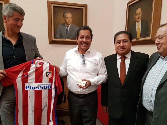 Gil Marín viajó a México para visitar al Atlético de San Luis