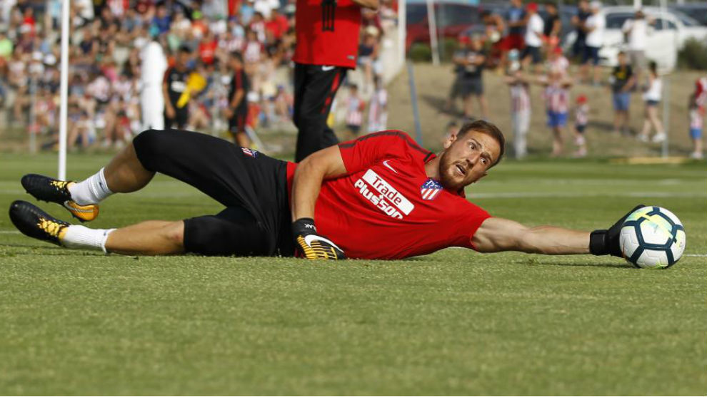 15021345730445 Oblak, durante un entrenamiento