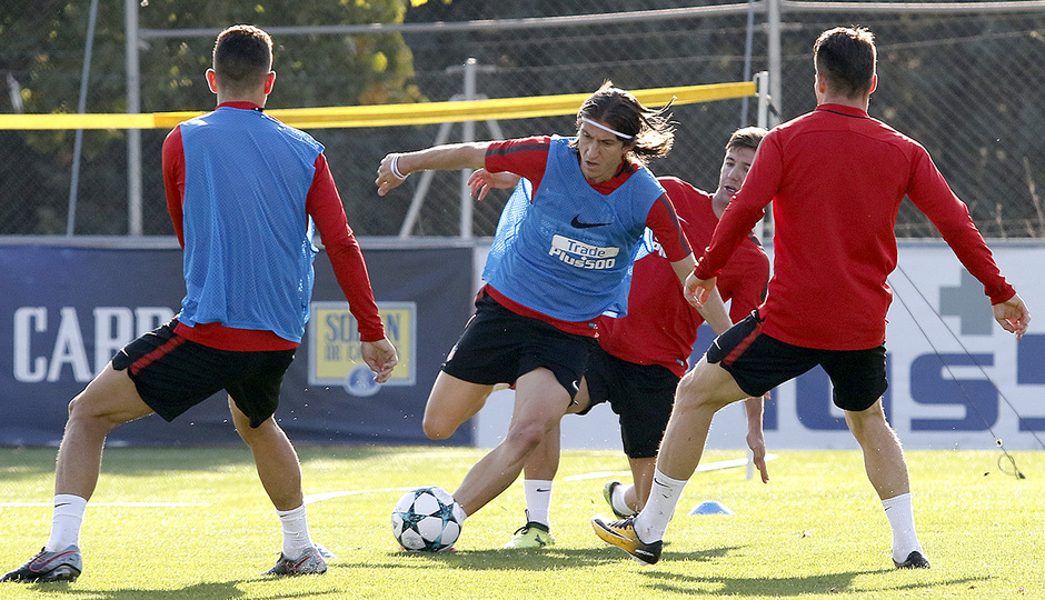 El Atlético vuelve al trabajo antes de viajar a Baku