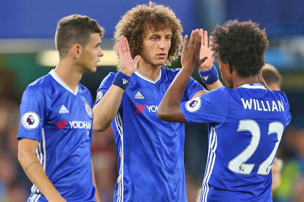 david luiz y william