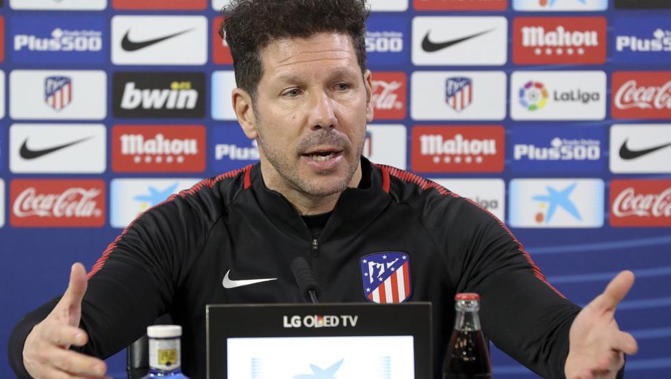 Simeone: "Confío en los jugadores de la cantera"