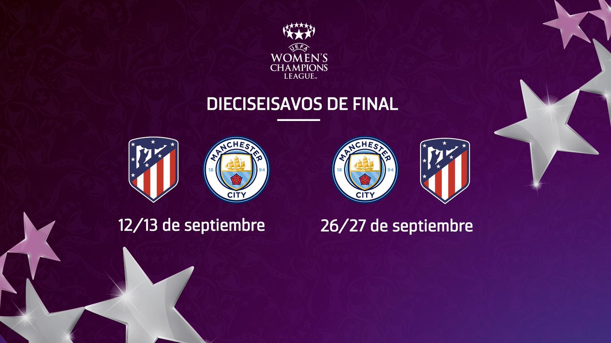 El Atlético Femenino se enfrentará al Manchester City en los 1/16 de Champions