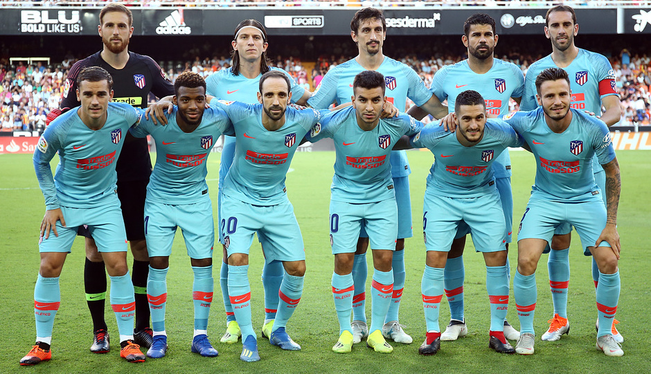 once titular Atleti vs Valencia