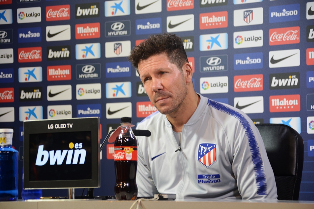 Simeone: "El partido servirá para dar oportunidad a los que menos juegan"