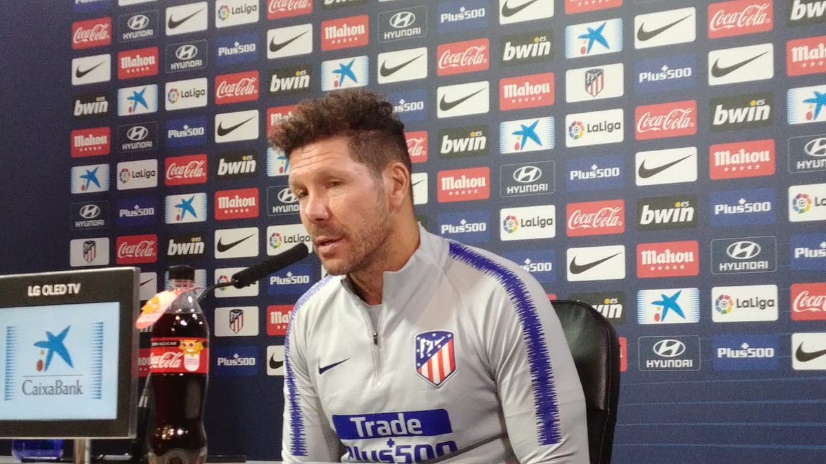 Simeone: "Ojalá no me equivoque al decidir que jugadores juegan"