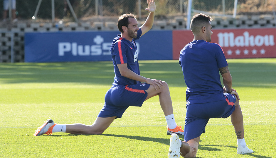 Godín y Vitolo (Atlético de Madrid)