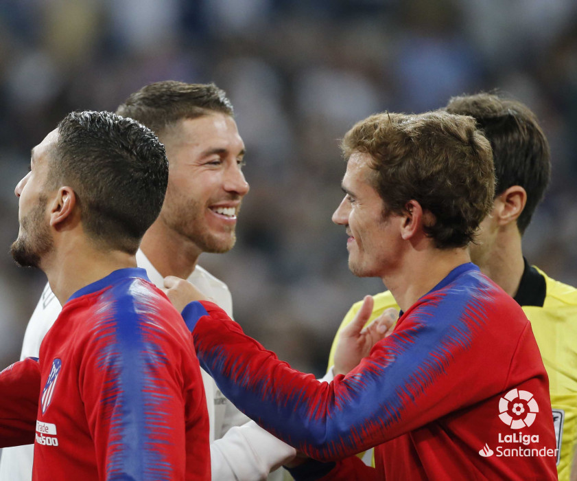 Griezmann y Sergio Ramos (Real Madrid 1-1 Atlético de Madrid 0-0 Atlético de Madrid - Derbi madrileño)
