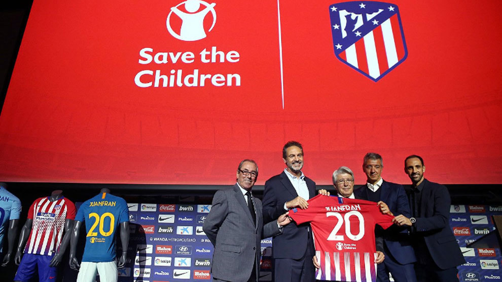 El Atlético firma un acuerdo con Save The Children