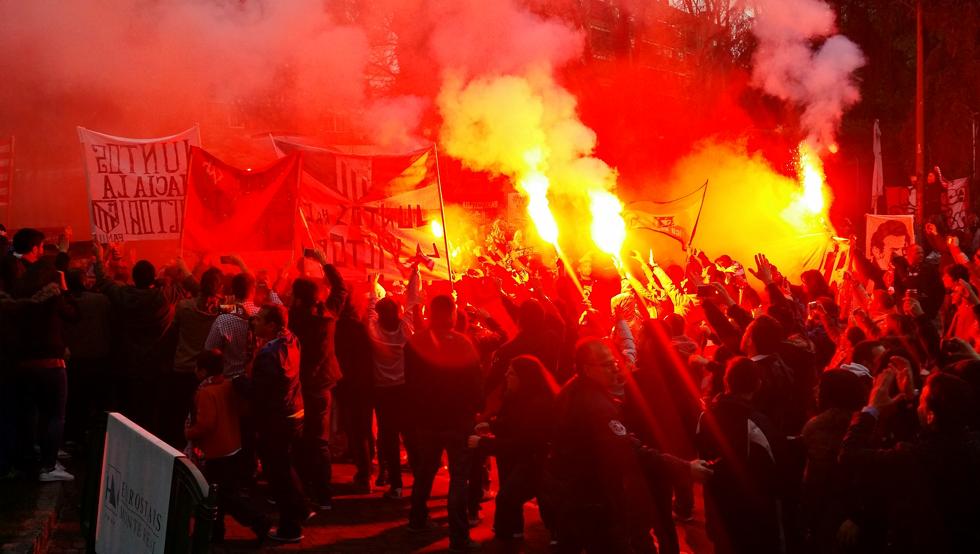 La afición atlética se prepara: nuevos cánticos y quedada en el hotel