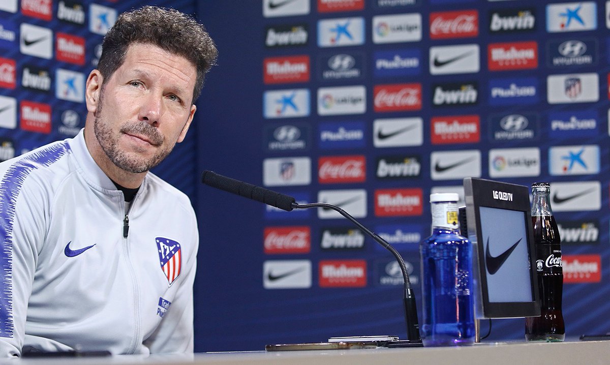 Simeone: «Estamos muy orgullosos de la chicas del Atlético de Madrid»