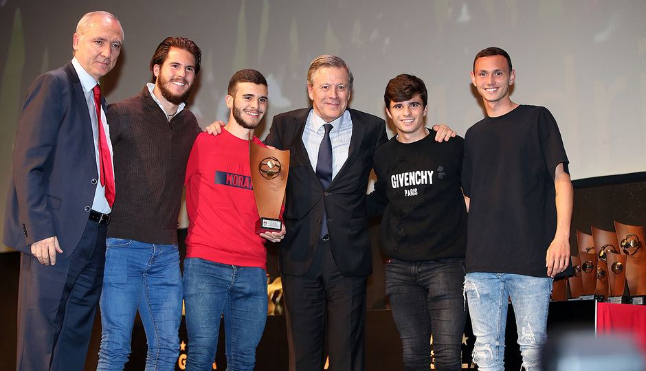 El Juvenil A y el Atlético Madrileño Juvenil A, premiados en la Gala Anual del Fútbol de Madrid