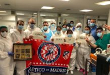 Espíritu atlético contra el coronavirus en un hospital de Tarragona