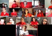 Amanda charla con las 16 capitanas de la Academia