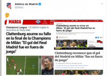 El Atlético reacciona a las declaraciones de Mark Clattenburg