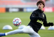 João Felix se entrena en solitario antes de recibir al Lokomotiv João Felix durante un entrenamiento previo a un encuentro de Champions.