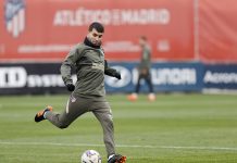 El Atlético se entrena de forma individual tras el positivo de Grbic Atlético