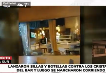 Una veintena de Ultras Sur atacó un bar con aficionados del Atlético ultras sur telemadrid