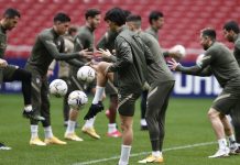 El Atlético sigue trabajando el gol de cara al Cádiz