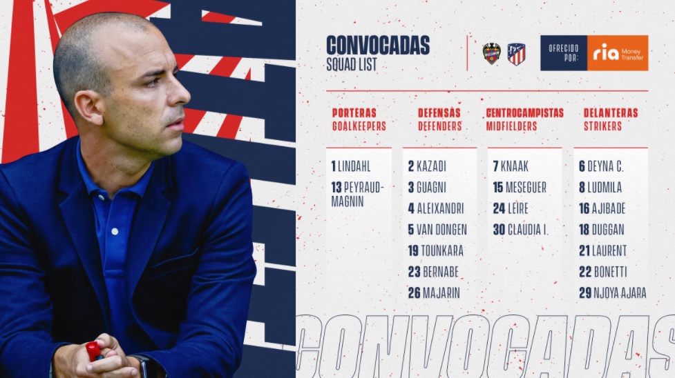 convcatoria atlético femenino
