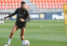 Carrasco y Giménez se entrenan al margen y no se les espera en Villarreal