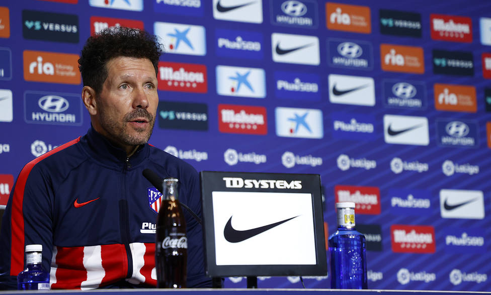 Simeone en rueda de prensa Simeone