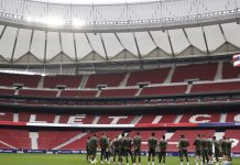 El Atlético tuvo que preparar el partido contra el Celta por Zoom atlético noticia zoom