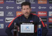 Simeone: «El equipo sigue un plan y lo ejecuta, salga bien o mal»