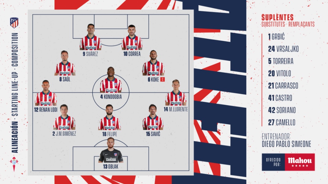 xi atletico celta
