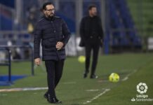 Bordalás: «Ha habido un penalti claro, no sé por qué no se ha señalado»