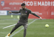 Carrasco y Trippier se entrenan con el grupo, pero Giménez y Lemar no