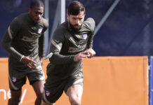 El Atlético vuelve al trabajo con la Liga en mente