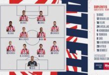 XI OFICIAL: Lemar y Correa, titulares ante el Alavés